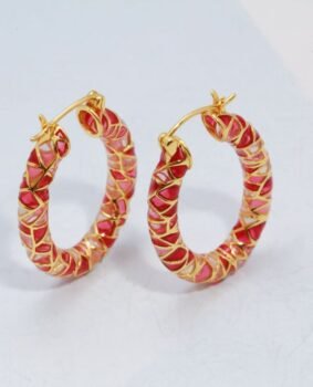 special design silver gilt earings