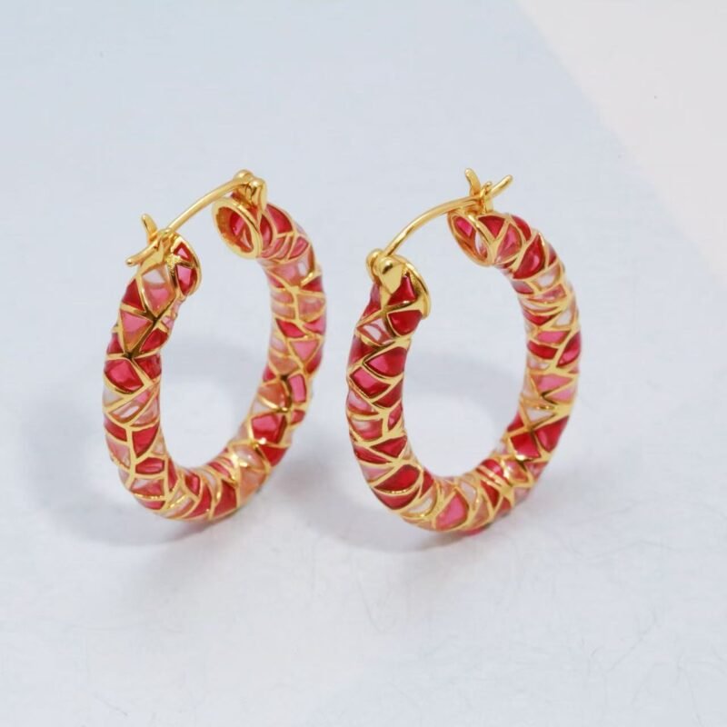 special design silver gilt earings