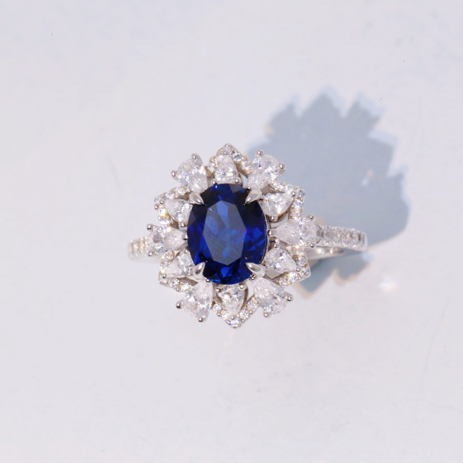 Oval Lab-Created imitation Sapphire Ring Oval Lab-Created imitation Sapphire Ring
