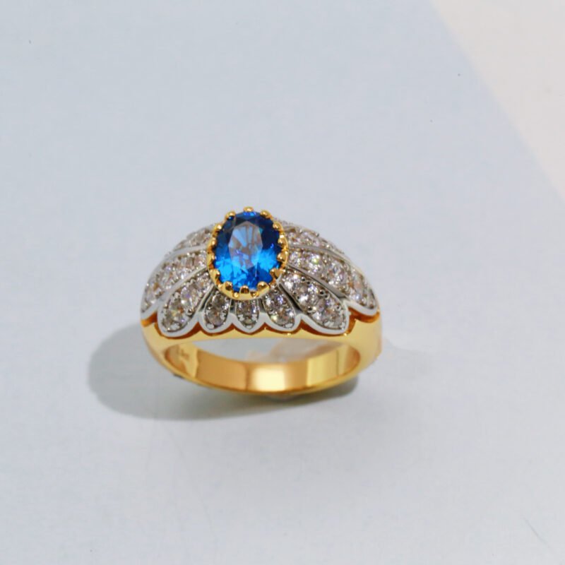 Blooming Sapphire Floral Ring