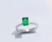 lab grown emelrd simple ring